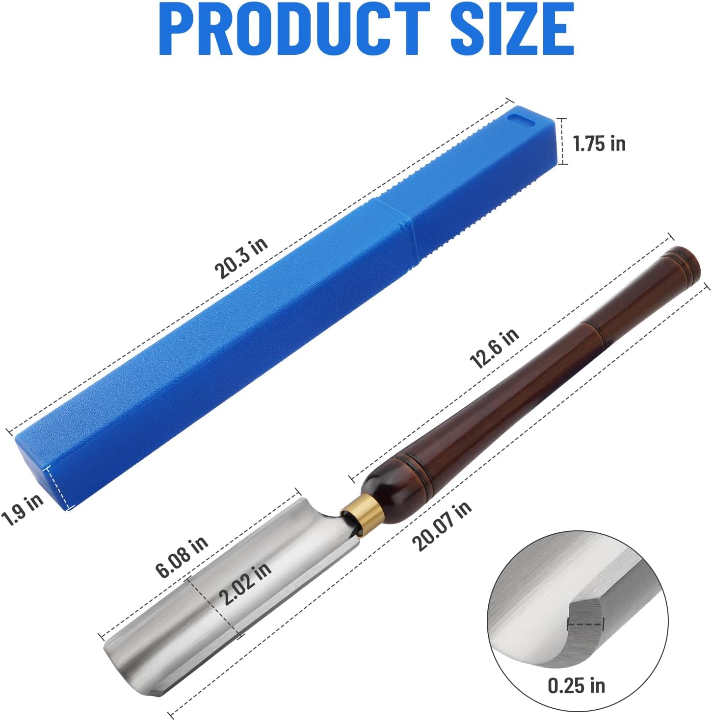 2-inch HSS Spindle Roughing Gouge Lathe Chisel for Rough Turning & Shaping | Wood Lathe Turning Tools For Woodturning
