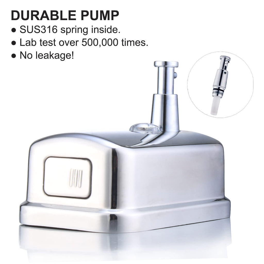 Commercial Soap Dispenser Wall Mount Stainless Steel, 17 fl.oz.