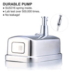 Commercial Soap Dispenser Wall Mount Stainless Steel, 17 fl.oz.