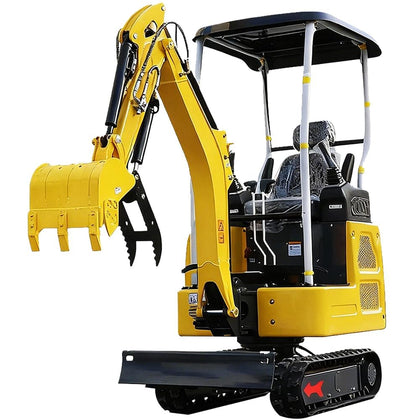 DS-R327, 2 Ton KubotaEngine Diesel 14HP Mini Excavator, w/Pilot Controls Side Swing Boom & Crawler Extension, w/12