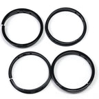 BOPOREAE 4 pcs Opened Black Snap Bushing 3-1/8" (80 mm) Mounting Diameter