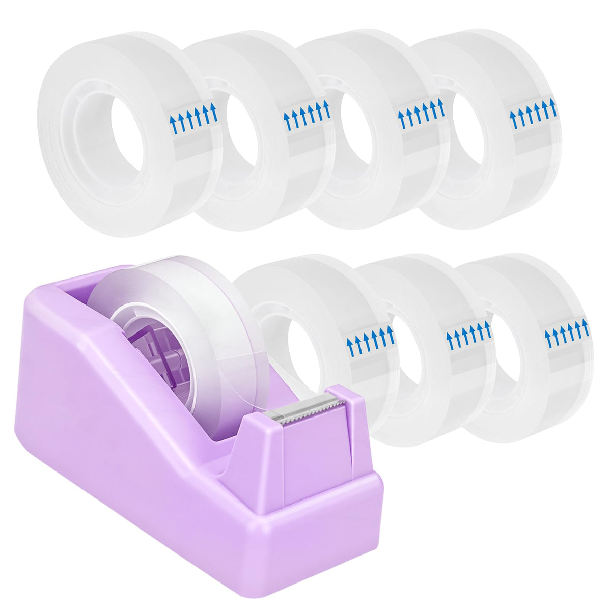 Lightweight Desktop Tape Dispenser, Purple, 1 Pack