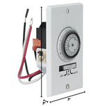 Intermatic IW700K Heavy-Duty Mechanical in-Wall Timer, 20A