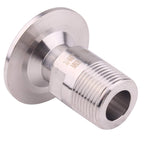 DERNORD 1.5'' Tri clamp Adapter to 3/4 inch MNPT Thread Ferrule Sanitary Pipe Fitting