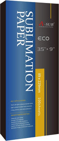 Sublimation Paper 3.5x9 Inch, 125gsm | 100 Sheets, Compatible with Inkjet Printer with Sublimation Ink