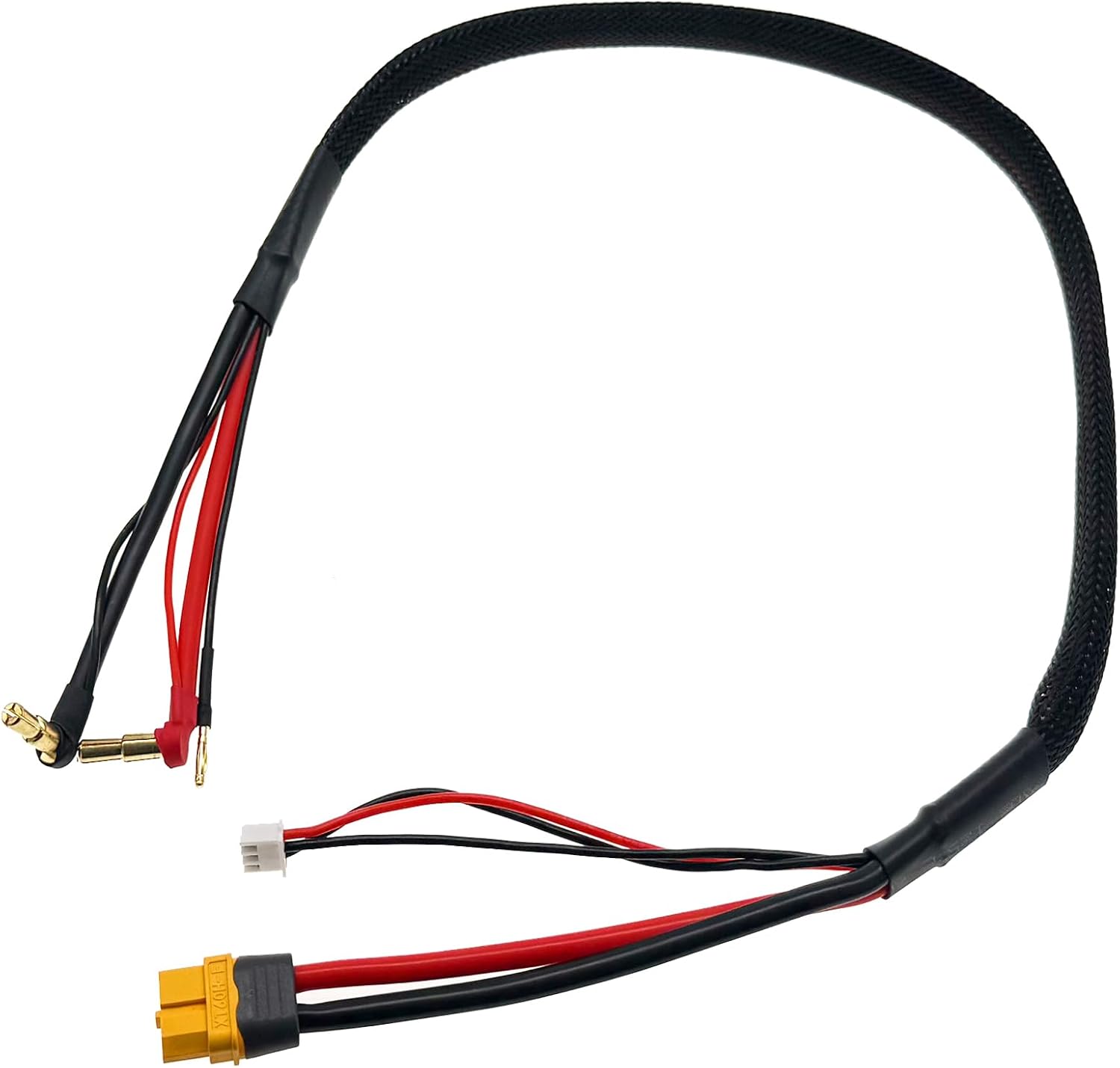 RC 2S XT60 Lipo Battery Charging/Balance Cable Leads with 4mm/5mm Bullet Connector(600MM)