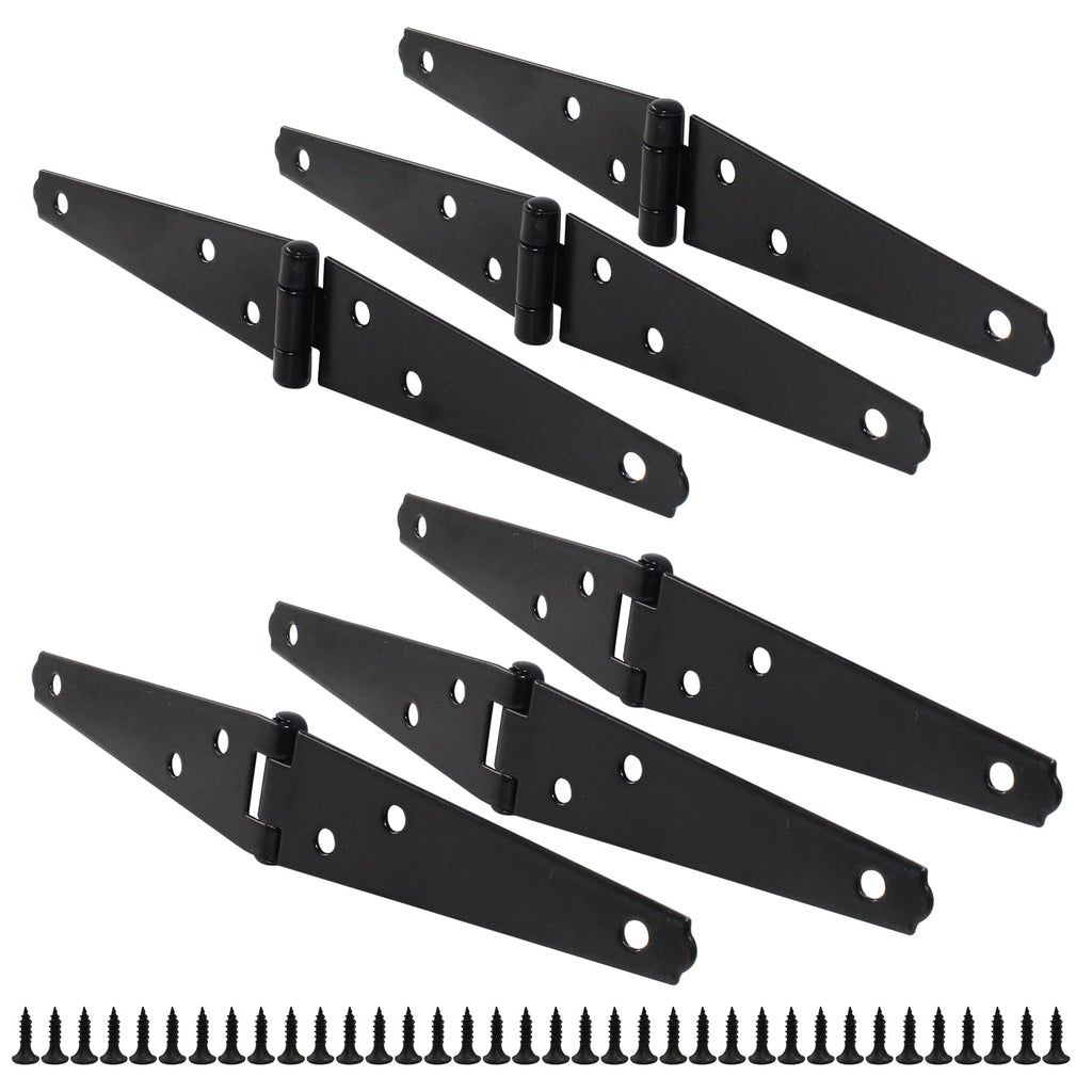 6 Pcs 4" Light Strap Hinge with Screws