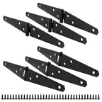 6 Pcs 4" Light Strap Hinge with Screws