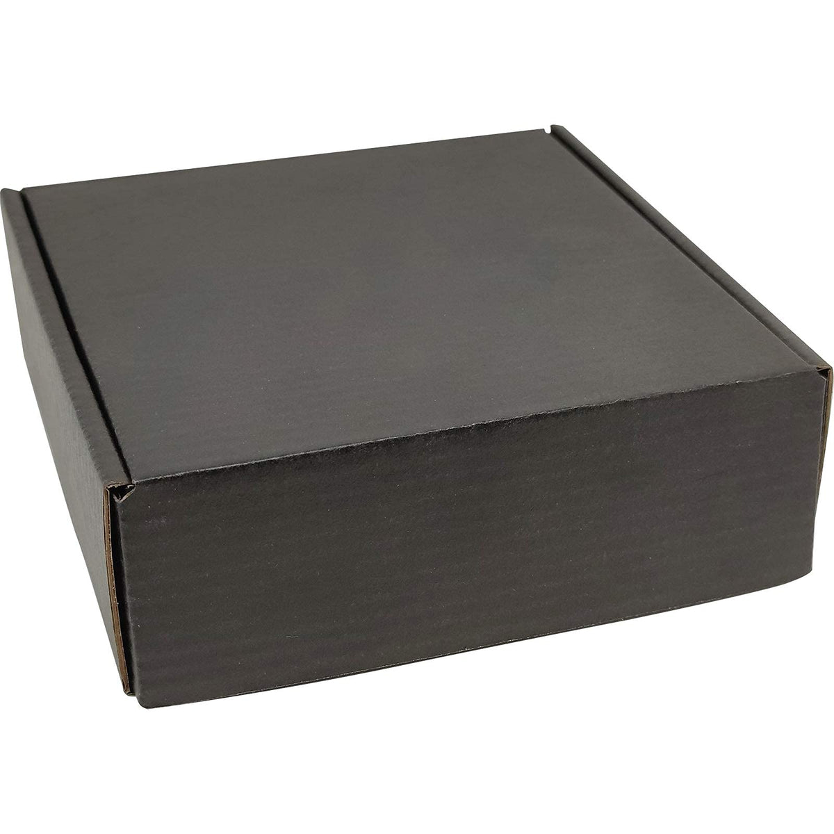 6x6x2 Shipping Boxes Set of 25, Black Mailer Corrugated Cardboard Box