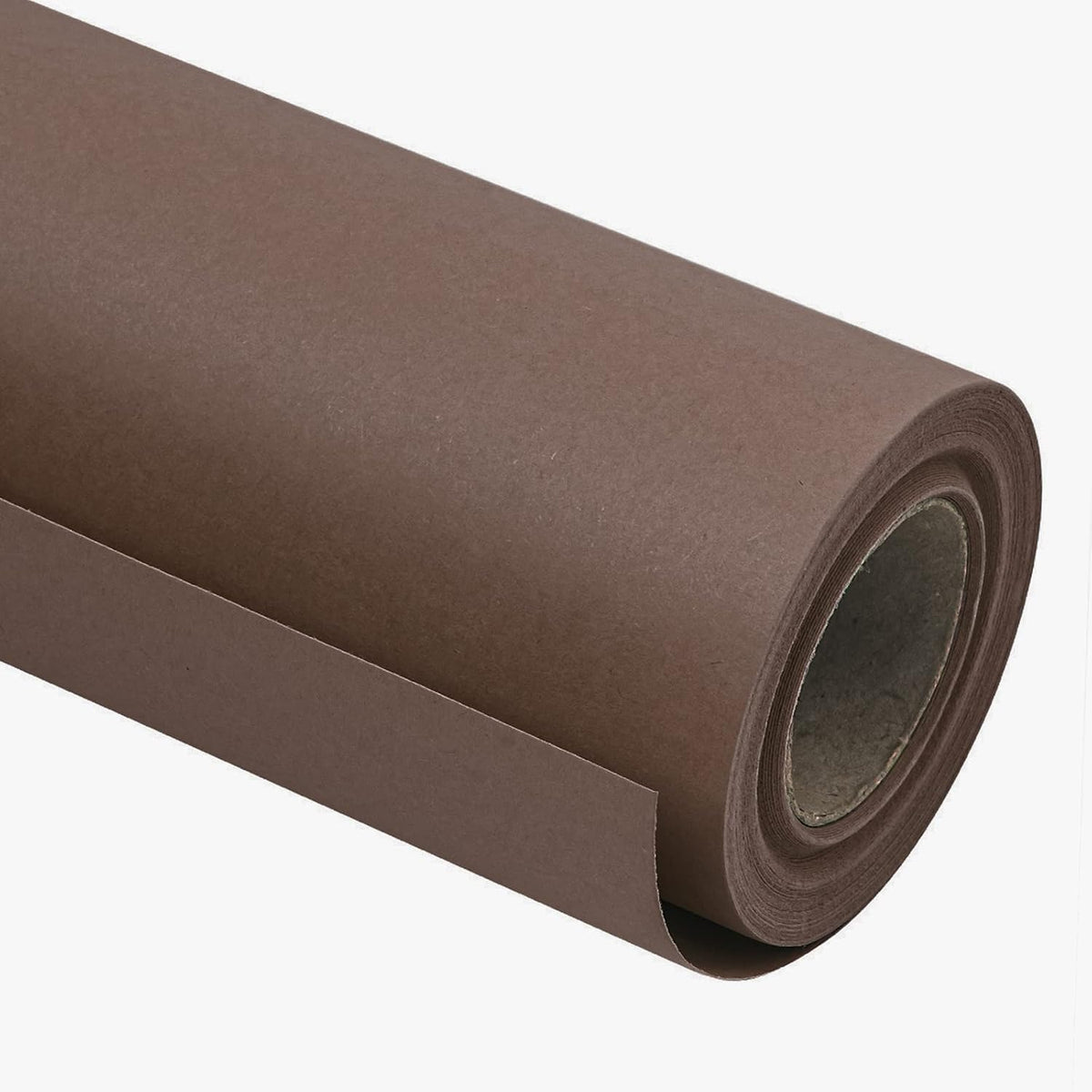 Chocolate Brown Kraft Paper Roll - 36 inches x 100 feet - Recyclable Paper Perfect for Wrapping, Craft, Packing