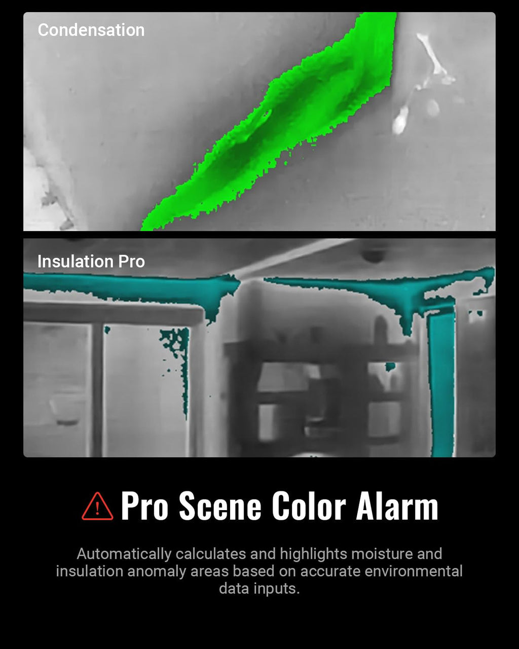 HSFTOOLS F2VW Thermal Camera with 2MP Visual Cam, 640x480 Super Resolution