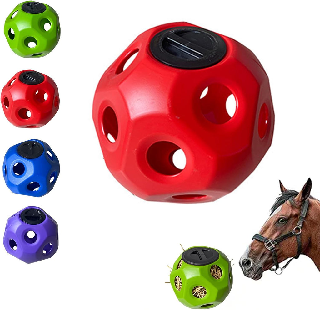 Horse Hay Ball Slow Feeder - 15.75 Inch Large Horse Treat Ball and Jolly Ball for Horses, Durable Hay Feeder for