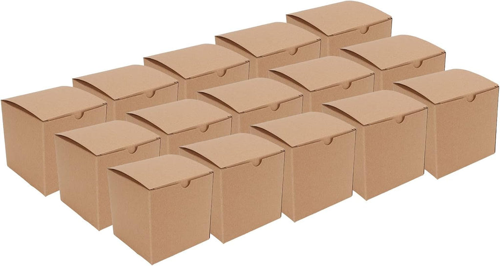 15PCS Bridesmaid Gift Box, Kraft Paper DIY Decoration Groomsmen Gift Box, Recyclable Small Gift Boxes with Ribbon for