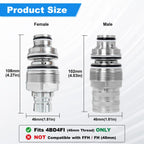 6679837 6680018 Hydraulic Coupler Set Compatible with Bobcat