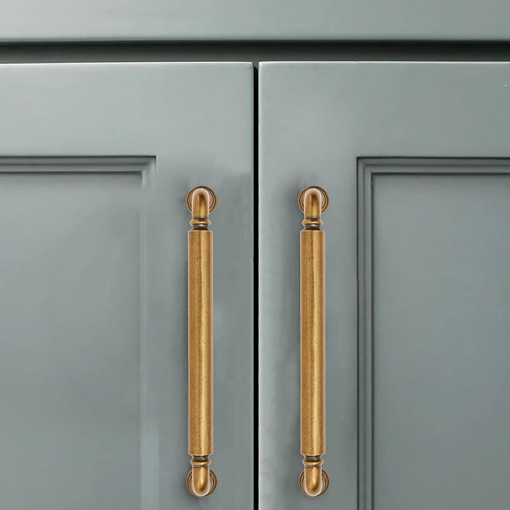 1 Pack 12 Inch Hole Center Appliance Pulls Antique Brass Cabinet pulls Heavy Duty Solid Hardware for bathrooms