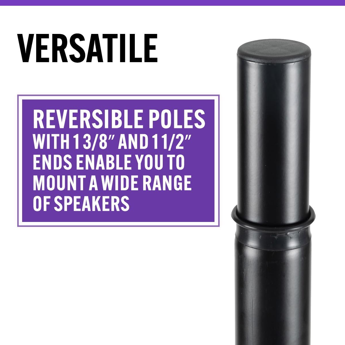On-Stage SSP7950 All-Aluminum Speaker Stand Pack (Pair of Folding, Portable Stands, Tripod Base, Carry Bag, Height