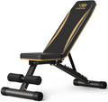 Adjustable Weight Bench - Heavy-Duty Foldable Workout Bench for Home Gym, 660 LBS Capacity, Incline & Decline
