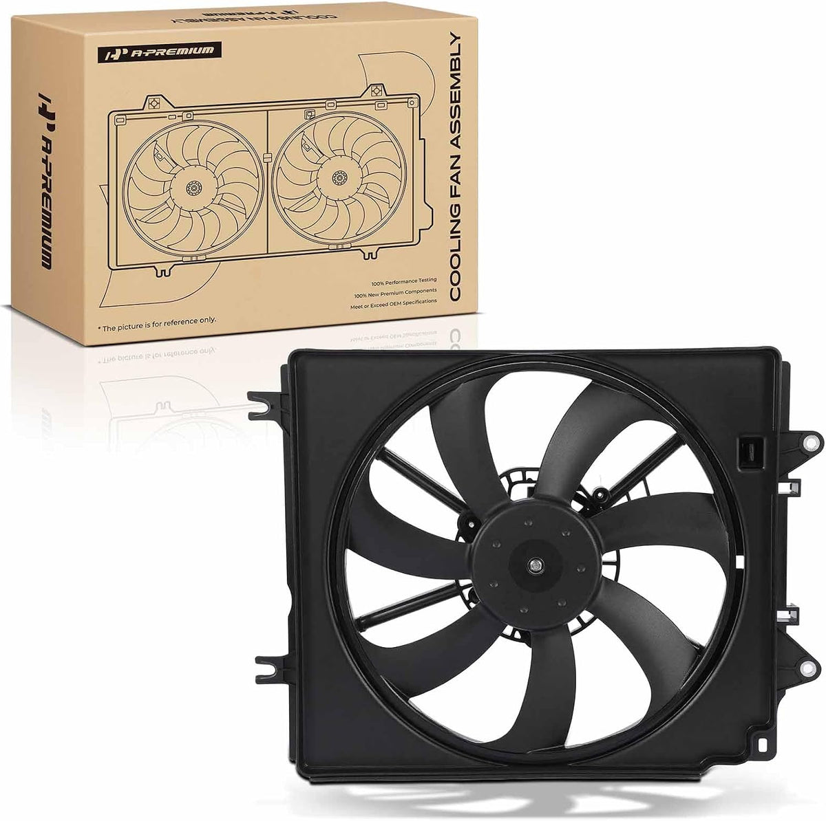 A-Premium Right Engine Radiator Cooling Fan Assembly
