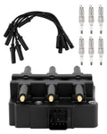 UF305 Ignition Coil Pack & Iridium Spark Plugs & Wire Set Fits Chrysler