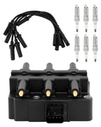 UF305 Ignition Coil Pack & Iridium Spark Plugs & Wire Set Fits Chrysler