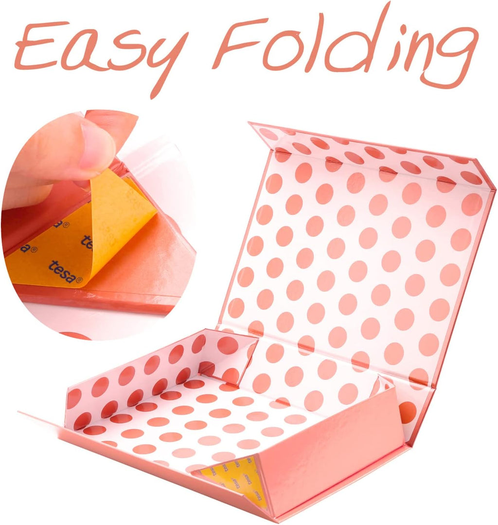 Gift Box 11x7.8x2.3 Inches, Rose Gold Magnetic Shirt Gift Boxes