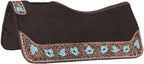 Floral Tooled Felt Saddle Pad