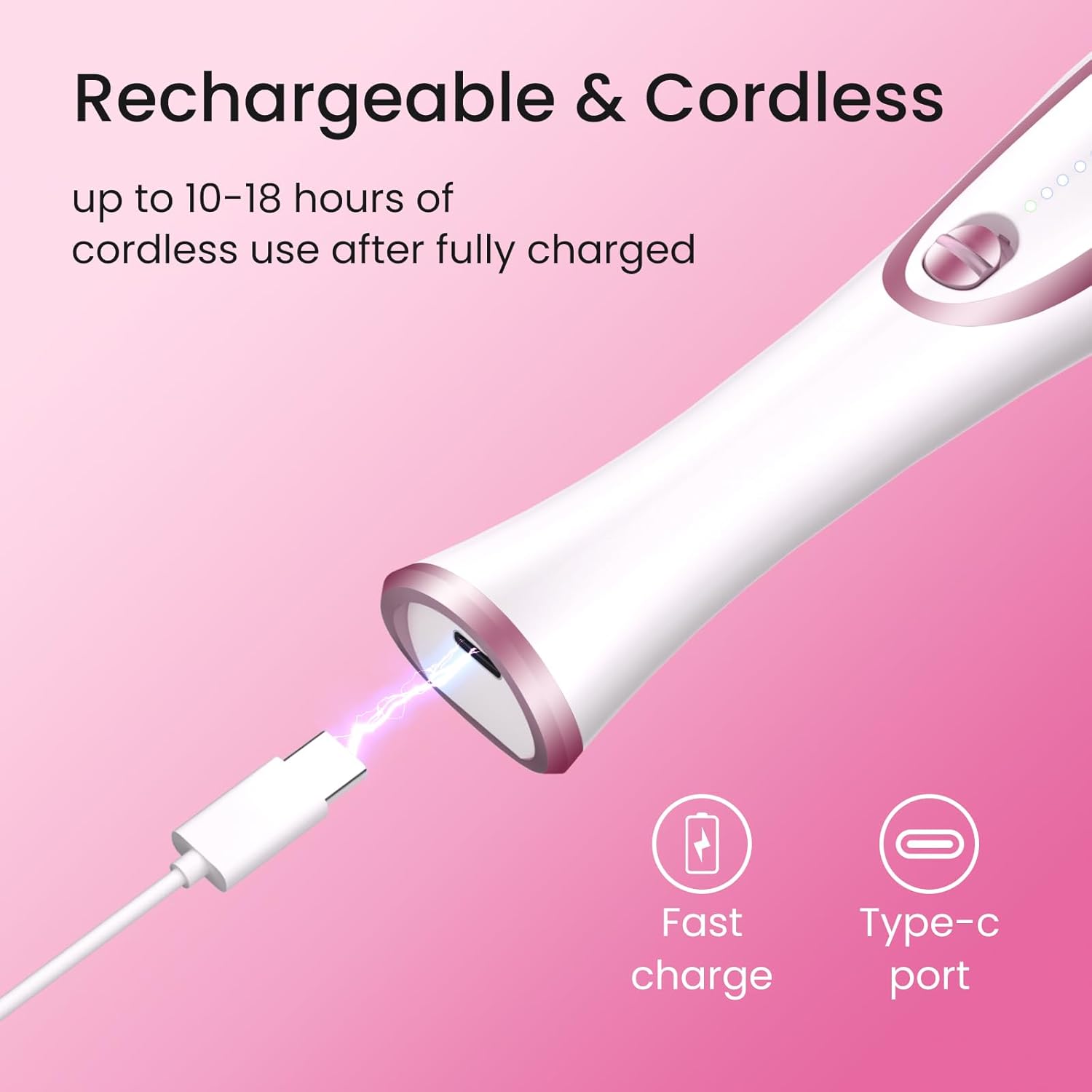 36-Piece Professional Manicure Pedicure Kit-Cordless Electric Nail File Kit,20000RPM, 11Pcs Bits,4 Speed,Rechargeable