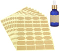 Fancy Shape Kraft Label Stickers, 256 Pcs Gift Tag Stickers