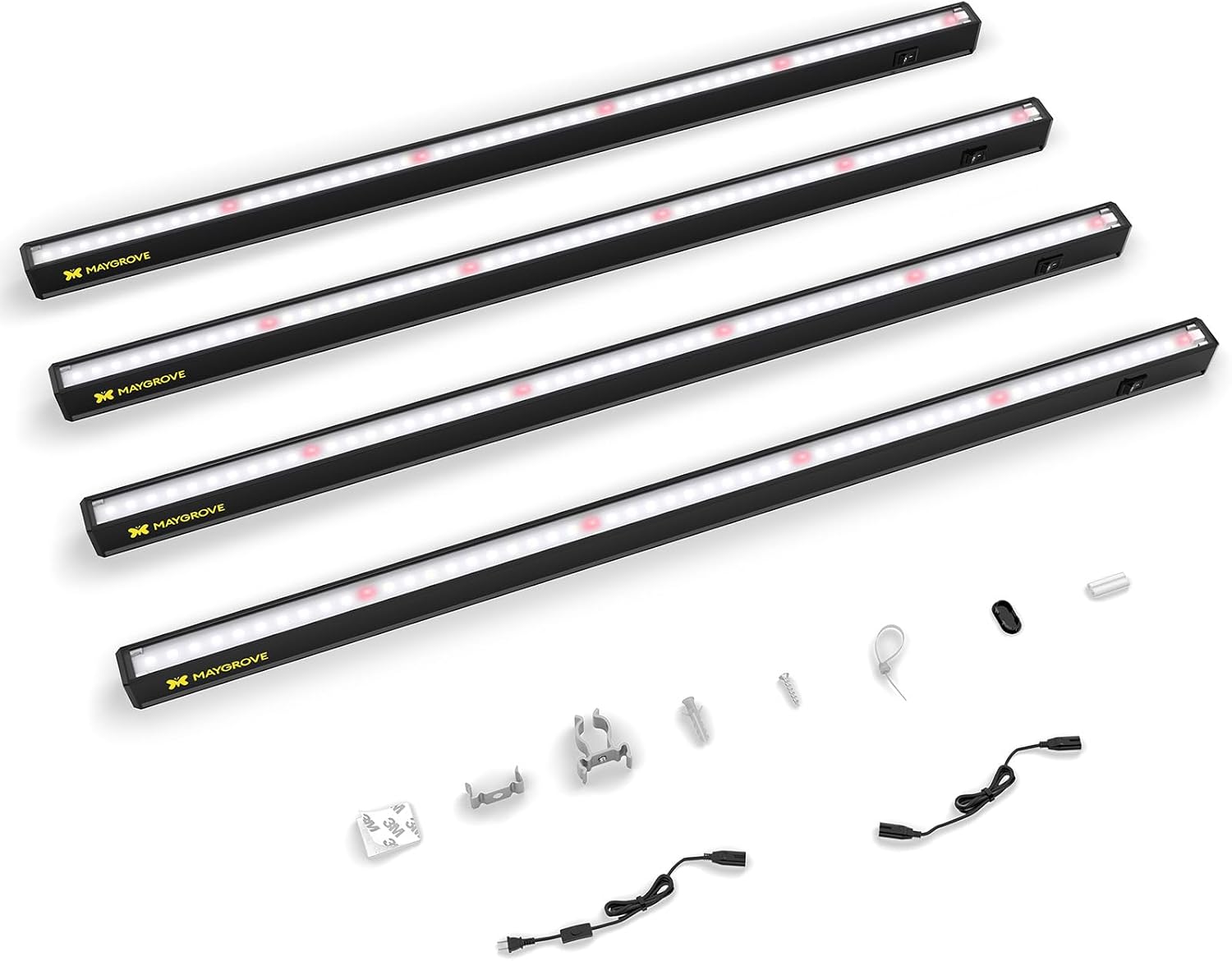 T5 Grow Lights for Indoor Plants 2FT, Red-Enhanced Full Spectrum 5000K Grow Light, 60W(4 x 15W), Grow Light Strips