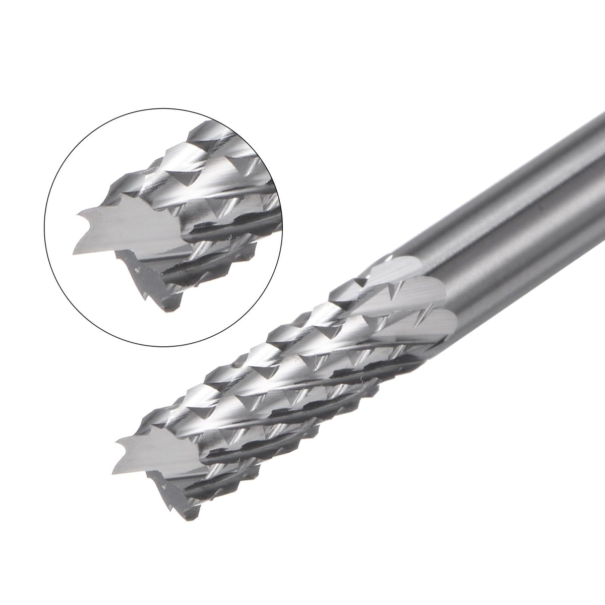 uxcell 10Pcs 3.175mm Carbide End Mill Engraving Milling Cutter CNC Router Bit for PCB Machine, 1/8" Shank