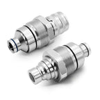 Jecoupoon 48MM Thread Hydraulic Flat Face Quick Coupler Kit 7246802 7246799