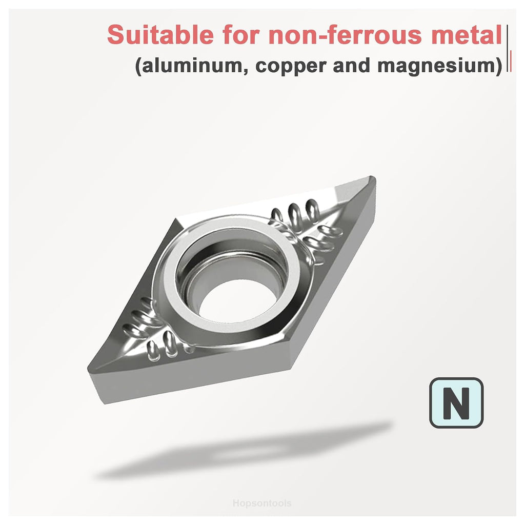 DCGT21.51 (DCGT070204) Indexable Carbide Inserts for Aluminium 10pcs