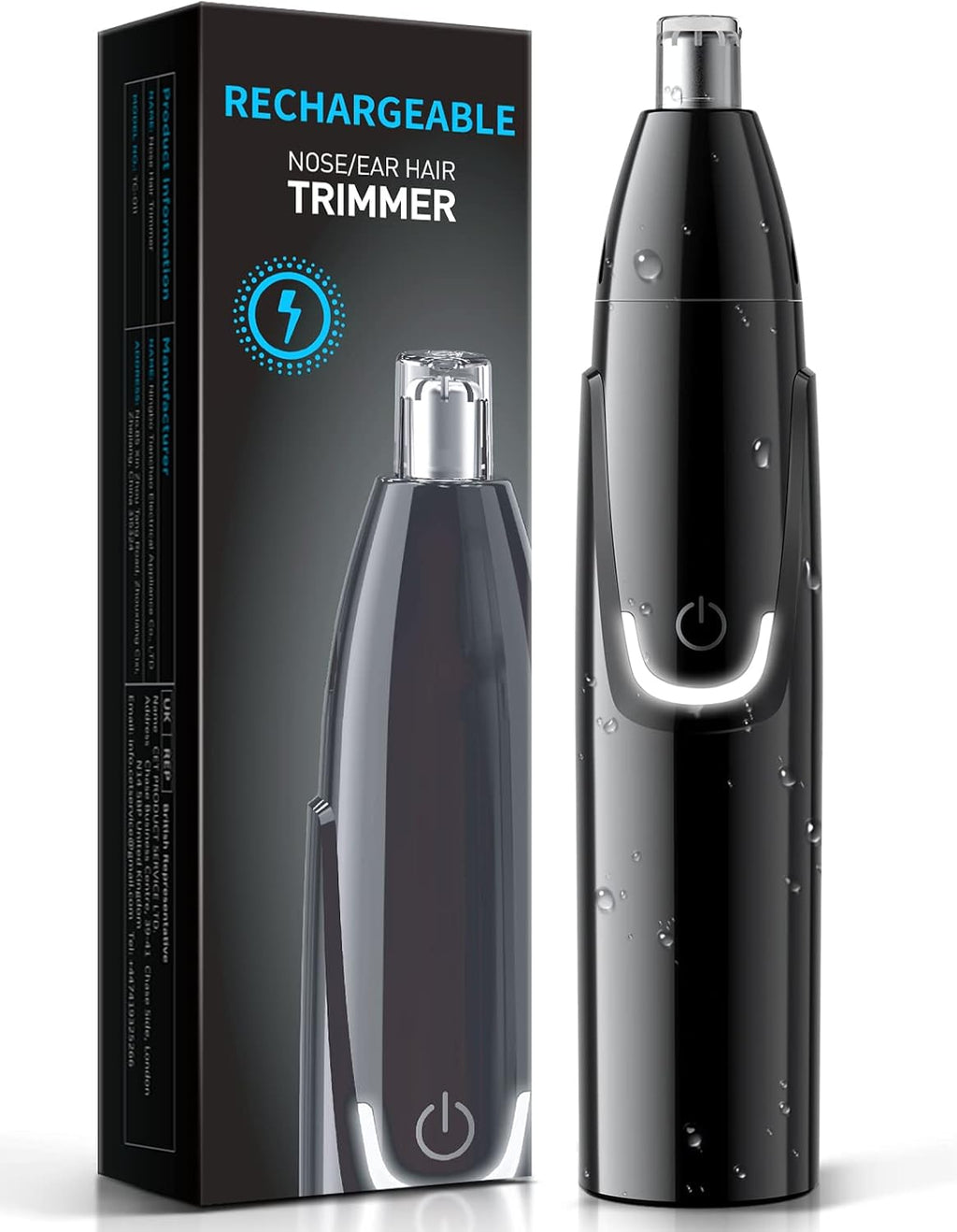 Rechargeable Ear and Nose Hair Trimmer - 2026 Professional Painless Eyebrow & Facial Hair Trimmer for Men Women