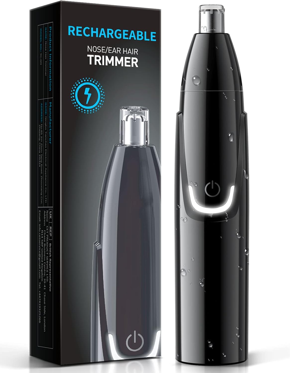 Rechargeable Ear and Nose Hair Trimmer - 2026 Professional Painless Eyebrow & Facial Hair Trimmer for Men Women