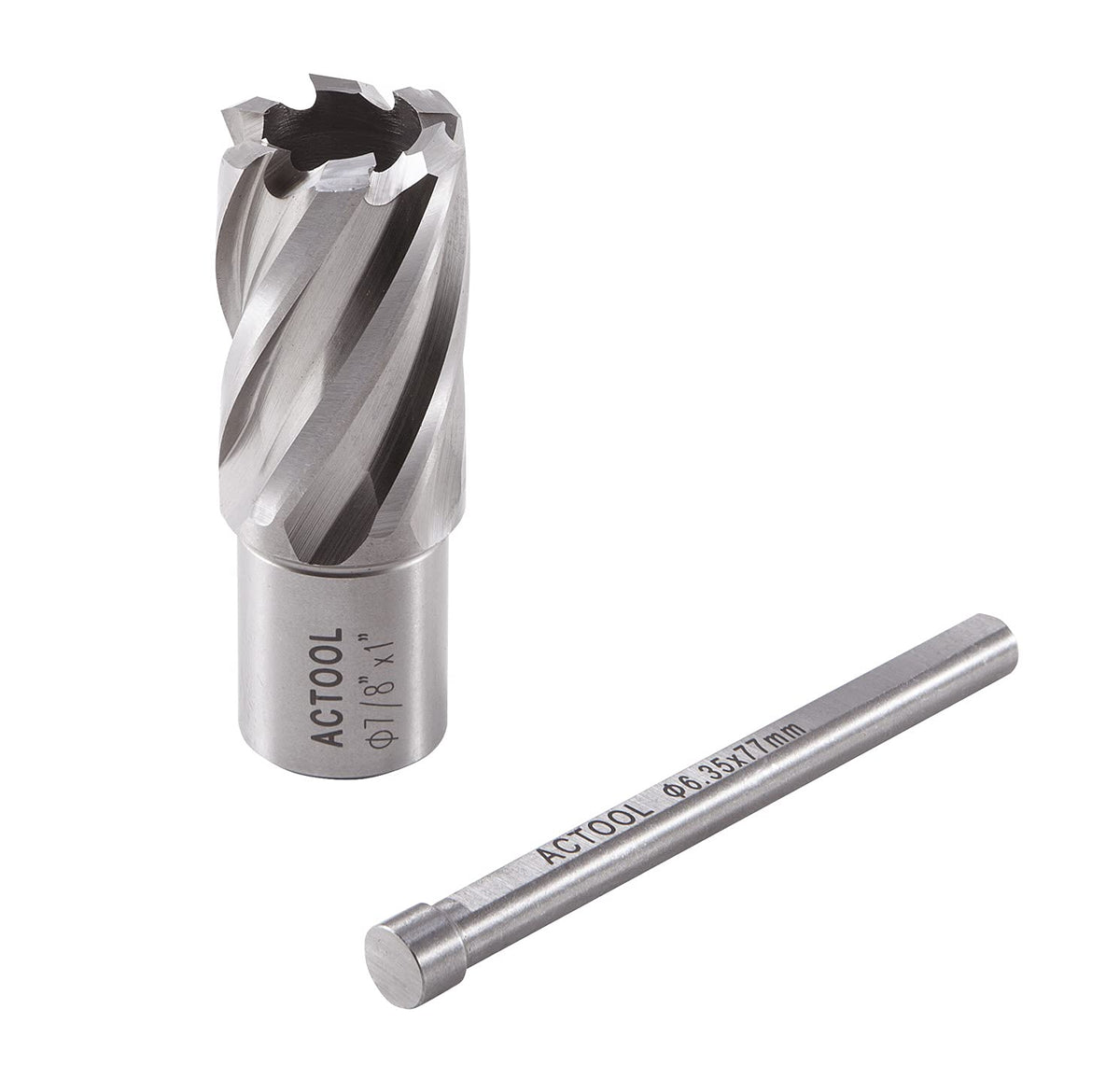 7/8" Diameter × 1" Depth of Cut HSS ANNULAR Cutter with 3/4'' Weldon Shank