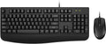 Wired Keyboard and Mouse Combo,Ergonomic with Palm Rest,Full Size