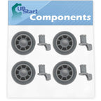 4x 165314 Dishwasher Lower Dishrack Wheel for Bosch SHE33M02UC/48