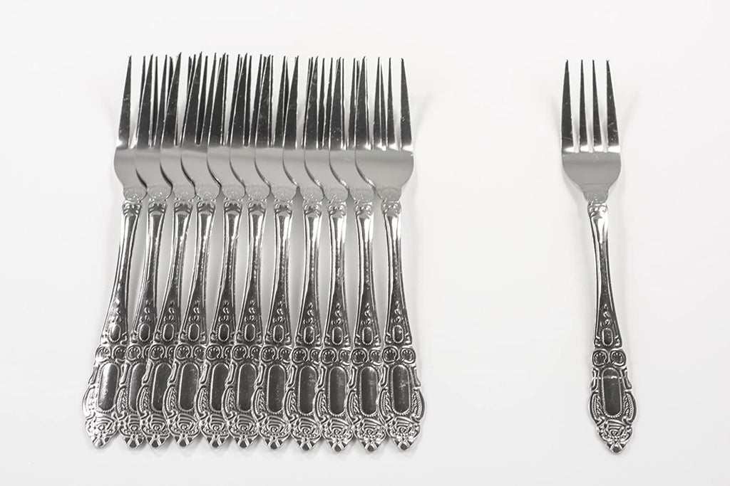 24 Piece Stainless Steel Dinner Forks, 7.5 in, Dishwasher Safe