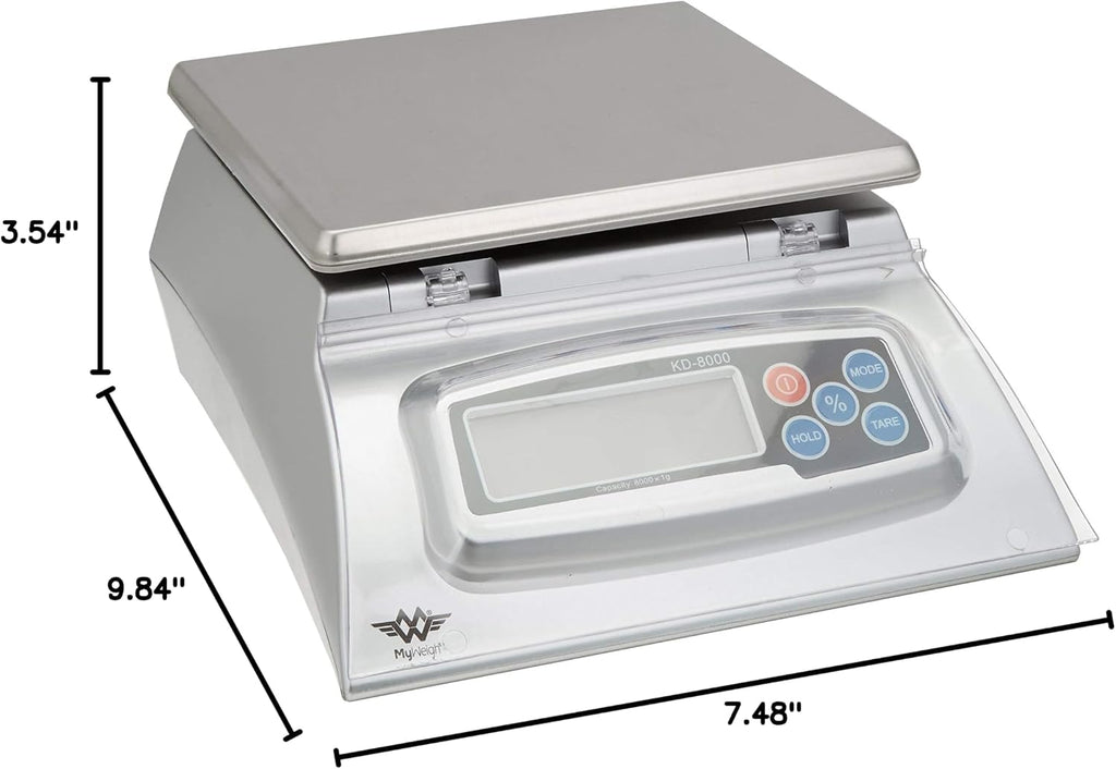 Bakers Math Kitchen Scale by My Weight - KD8000 , Silver