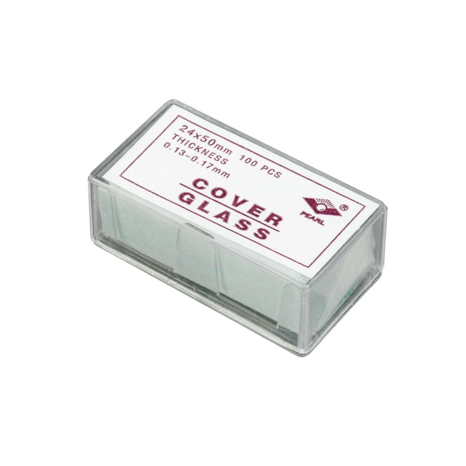 CS-24X50-100 Rectangular 24mm x 50mm Cover Slips 100 Count | 100 pieces of 24mm x 50mm pre-cleaned microscope