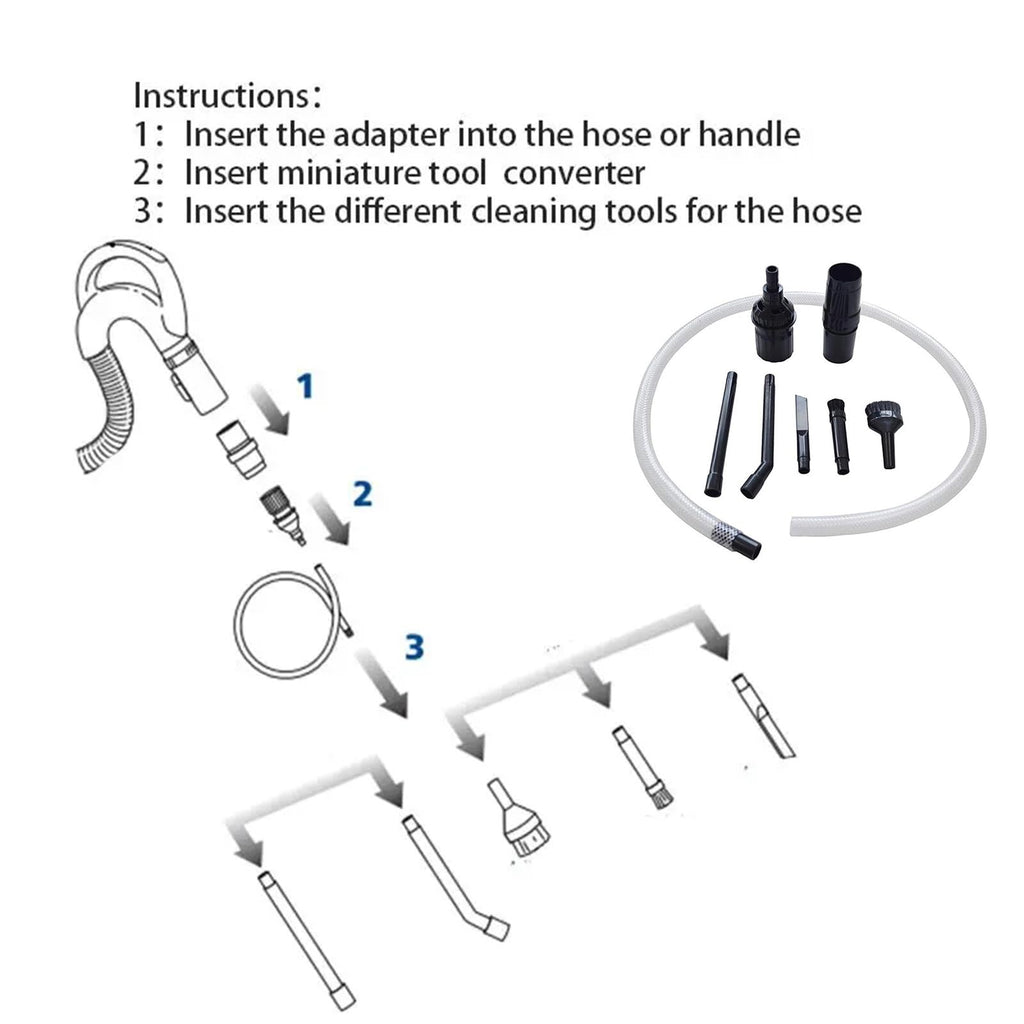 Vacuum Head with Brush for Air Conditioners