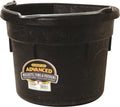 Flat Rubber Bucket | Rubber Water Bucket for Horses | Flat Back Bucket | 18 Quarts