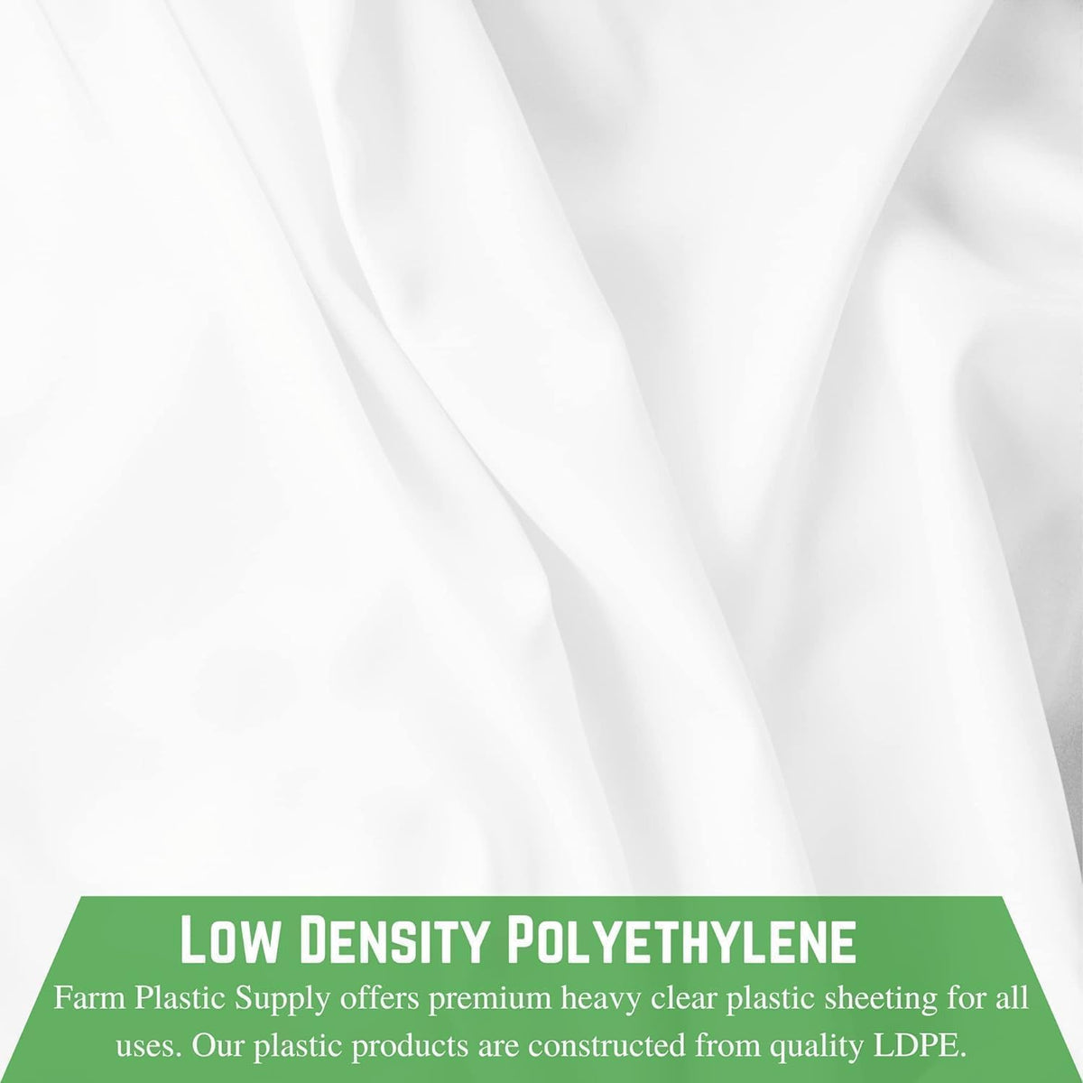 6 mil White Construction Plastic Sheeting - Thick Plastic Sheeting, White Tarp, Dust Containment, Drop Cloth Vapor