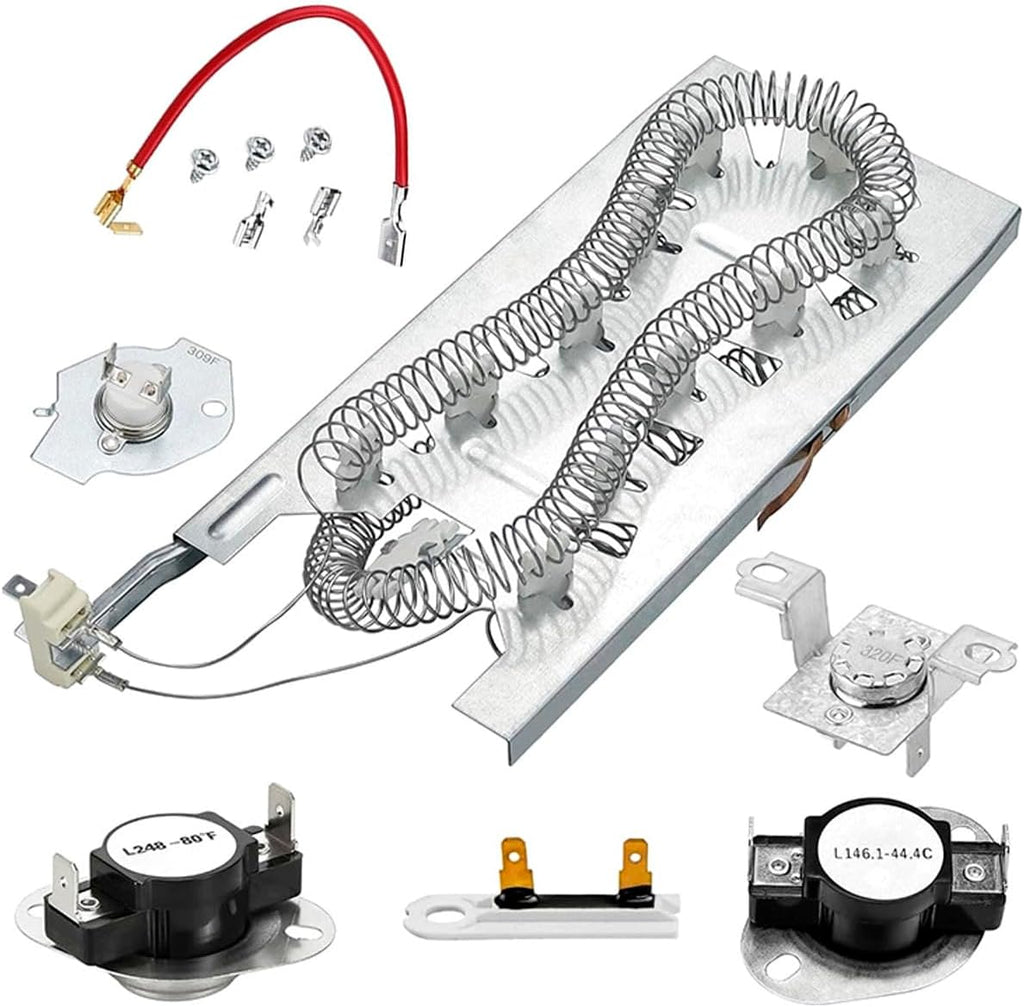 Upgraded Dryer Heating Element Replacement for Maytag MED8630HC0 MED8630HC1 MED8630HC2 MED8630HW0 MED8630HW1 MED8630HW2 MED9600SQ0 MED9700SB0 MED9700SQ0 MED9800TK0 MED9800TQ0 MEDB765FC0 MEDB765FW0