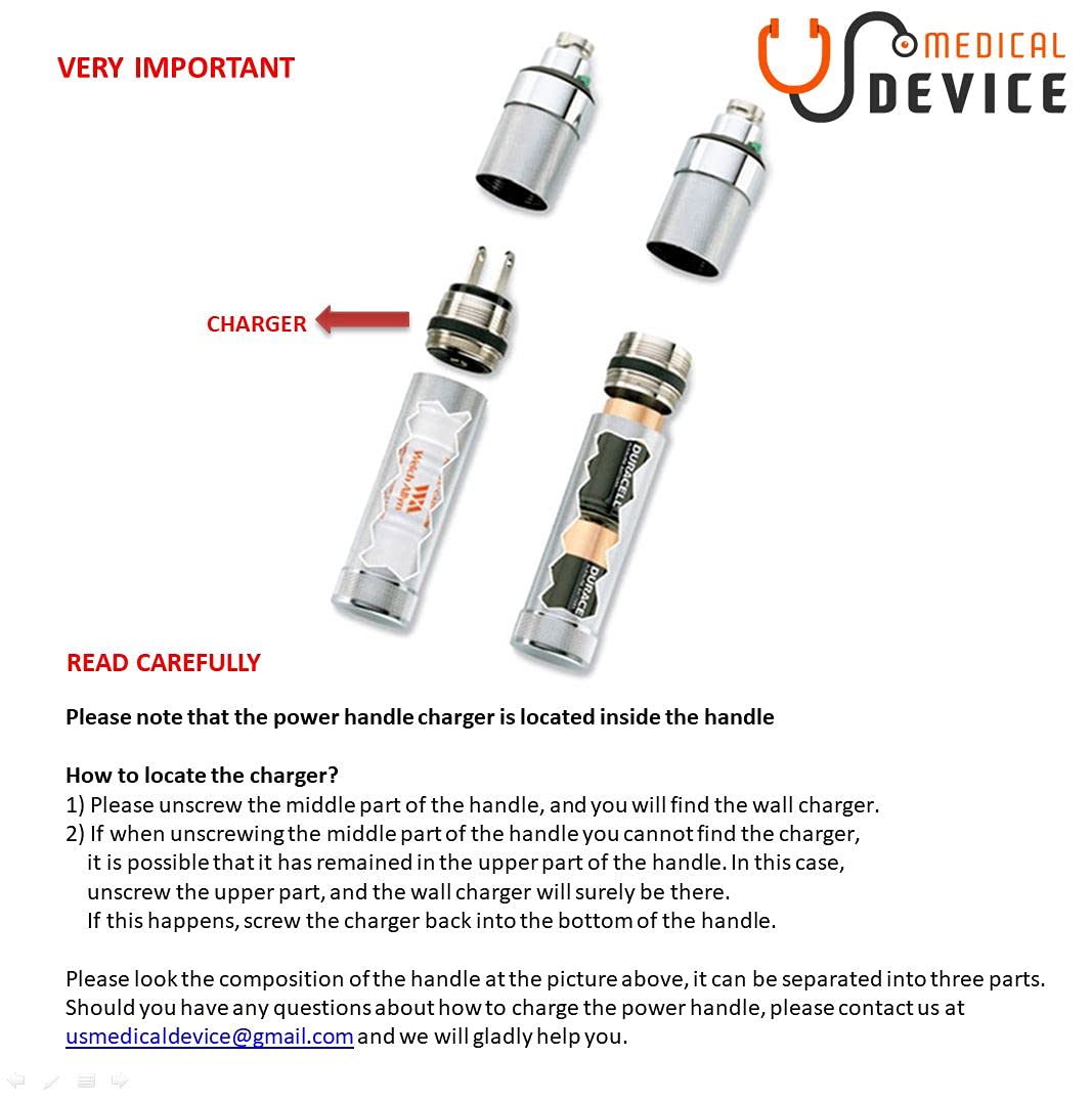 97-MDS-CMN Standard Diagnostic Set with Coaxial Ophthalmoscope, MacroView Otoscope and Nickel Cadmium Rechargeable