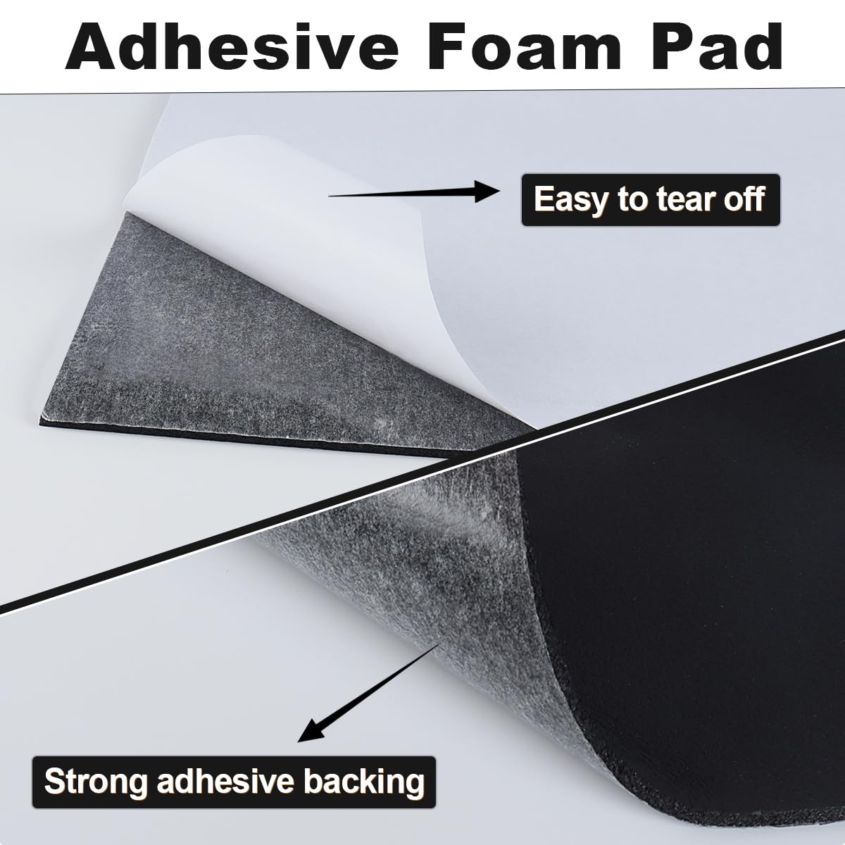 Adhesive Foam Padding Sheets - 8 Pcs 1/8" x 12" x 12" Thin Closed Cell Foam