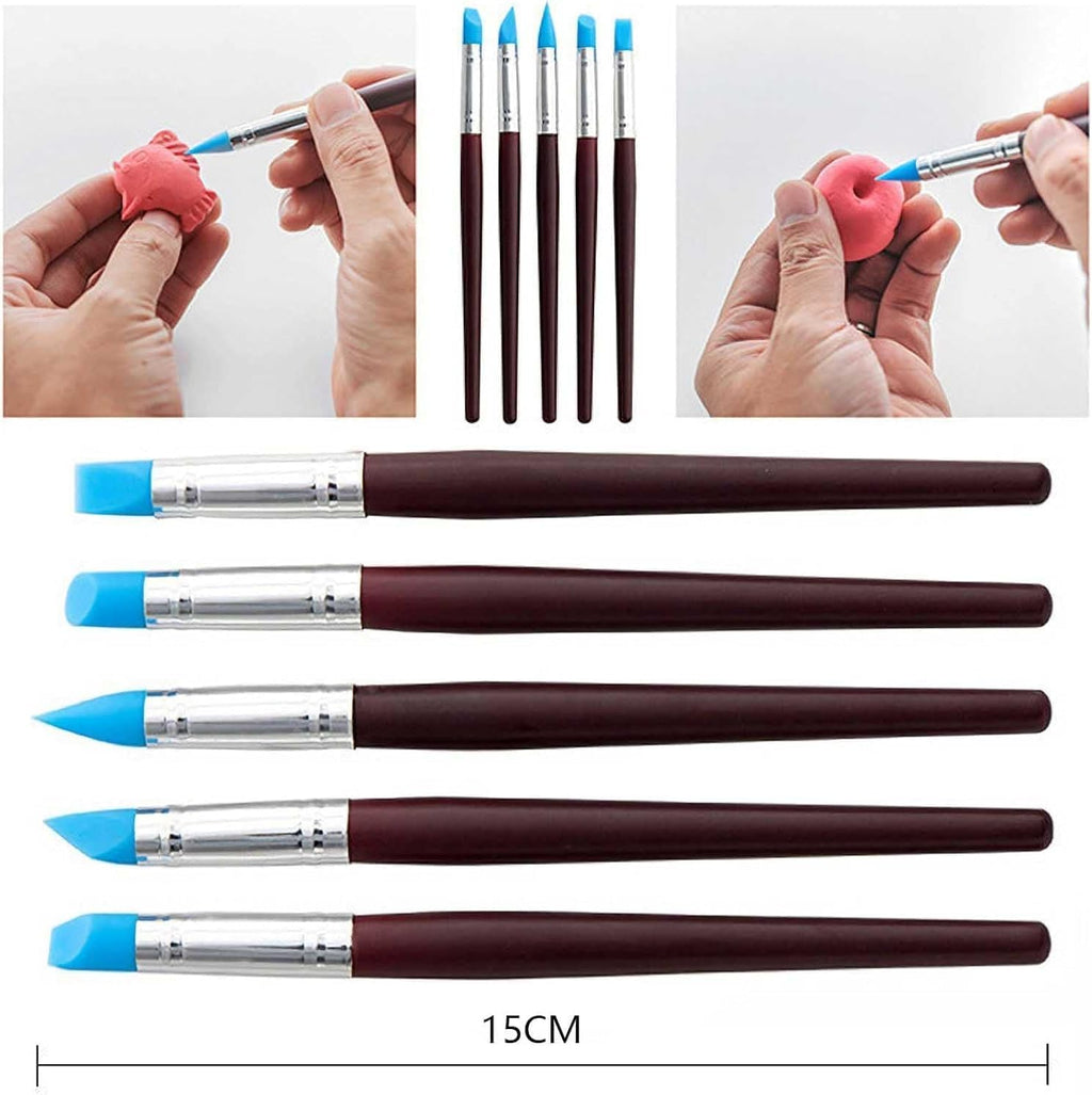 35pcs Clay Sculpting and Pottery Tools Kit - Air Dry and Polymer Clay Dotting Tools - Ceramic Supplies for Modeling