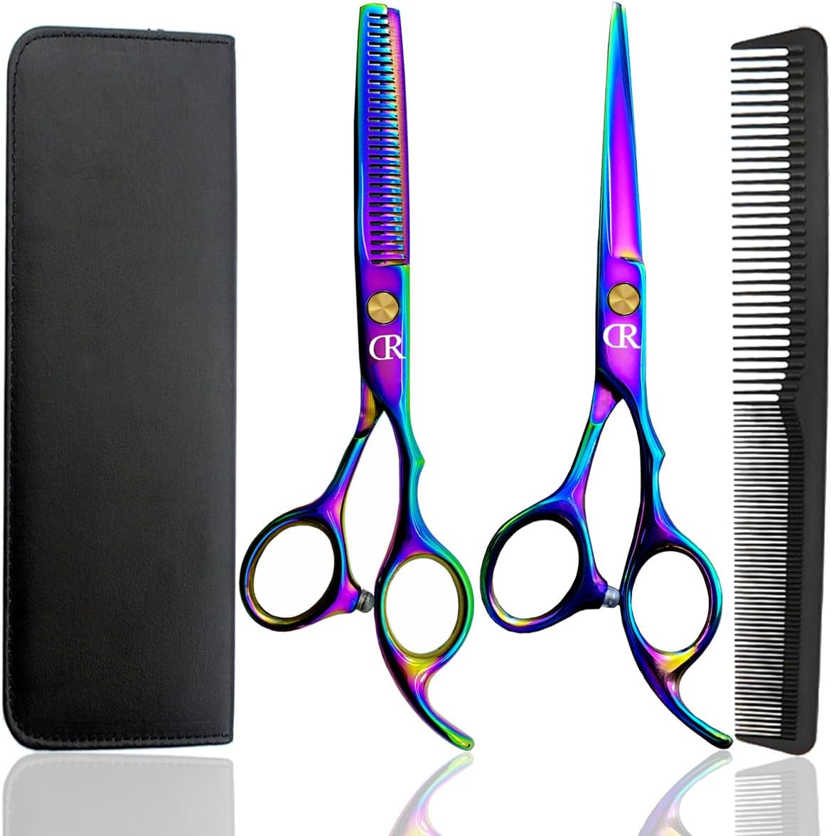 Professional Hair Cutting Shears Set,6 Inch Barber Hair Cutting Scissors Kit,Hairdressing Thinning Shears for Hair
