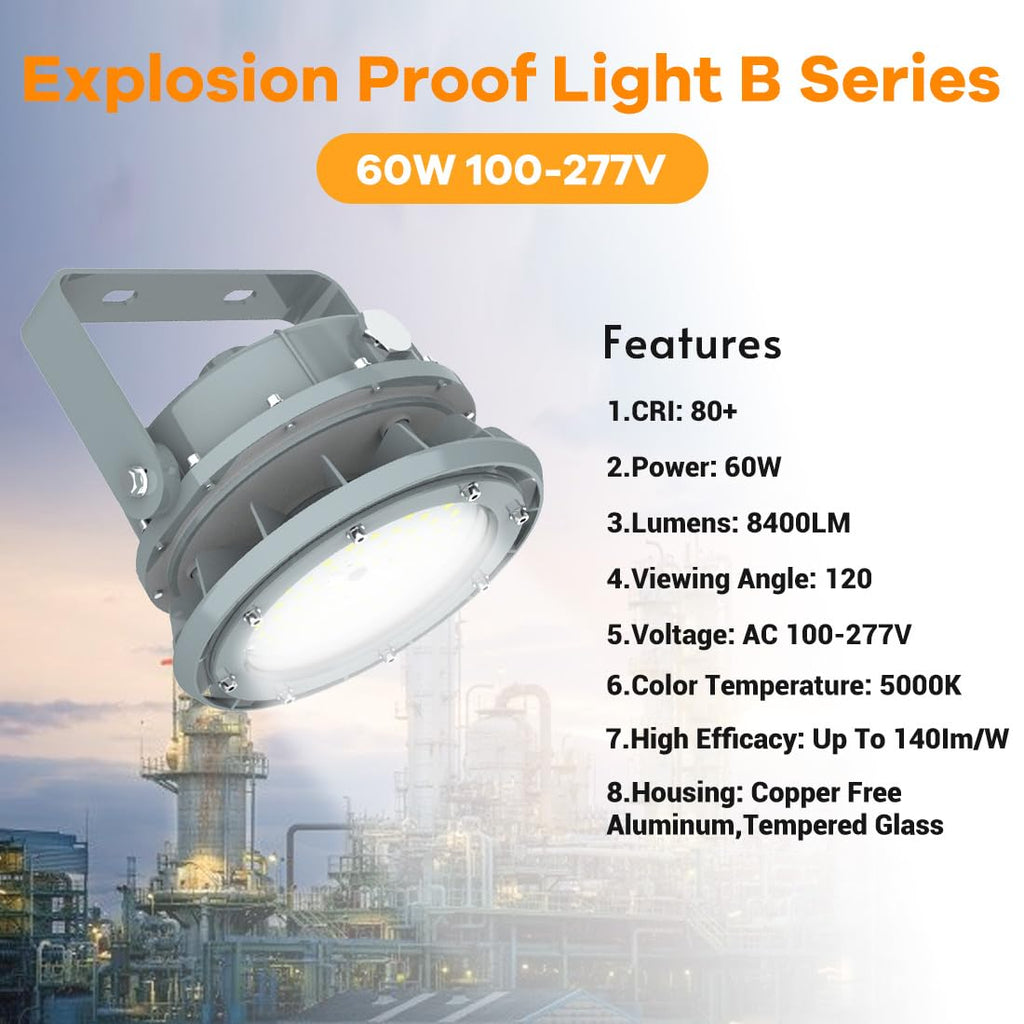 Explosion Proof LED Light 60W,Industrial Hazardous Lighting