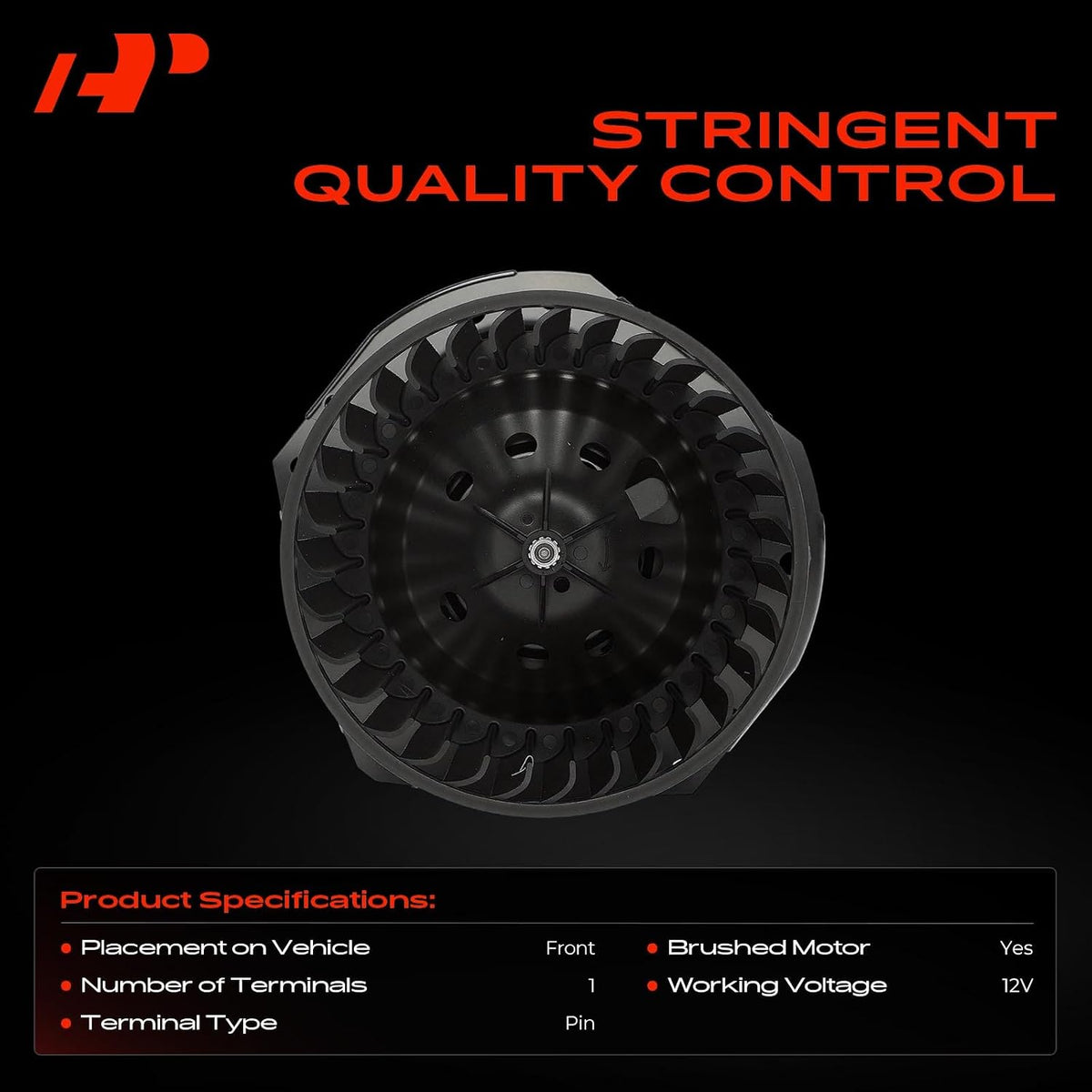 A-Premium Front HVAC Heater Blower Motor with Fan Cage